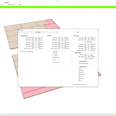 Print settings